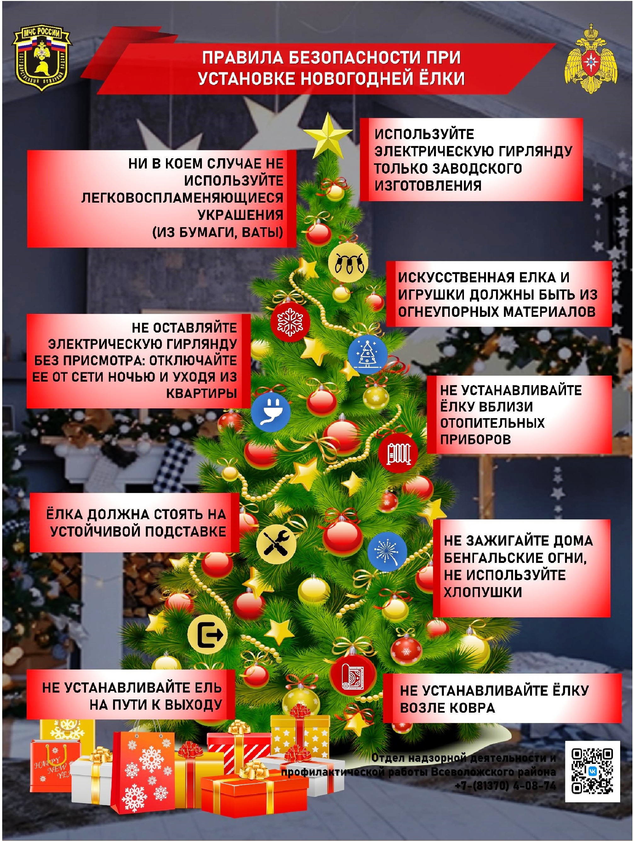 Pravila pozharnoy bezopasnosti na Novogodnikh i Rozhdestvenskikh prazdnikakh