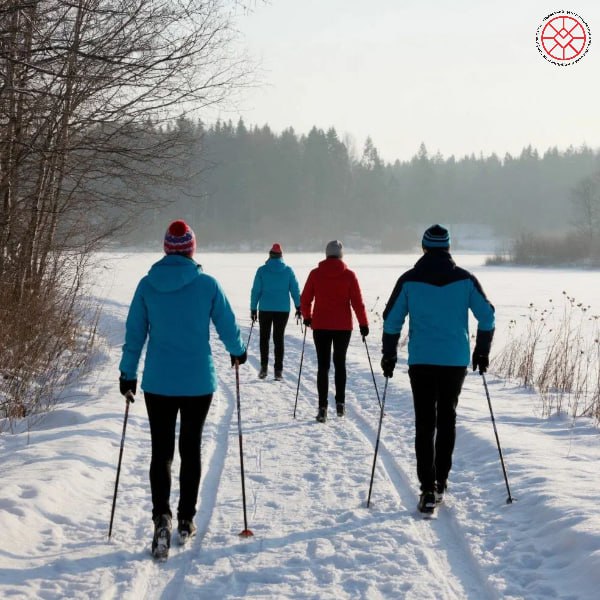 Скандинавская ходьба зимой